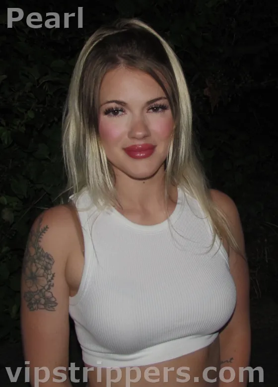 Pearl, our talented blonde exotic dancer